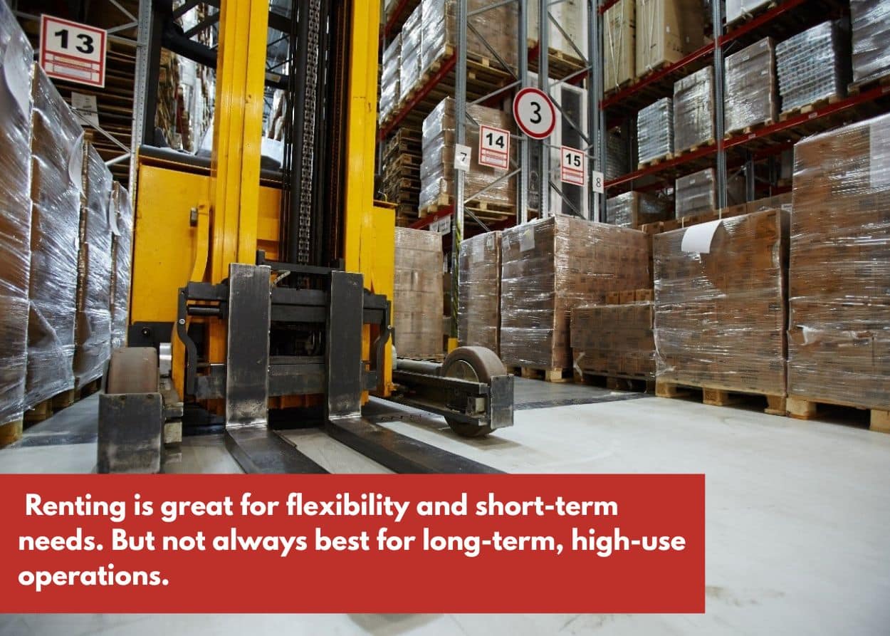 Renting is great for flexibility and short-term needs. But not always best for long-term, high-use operations.